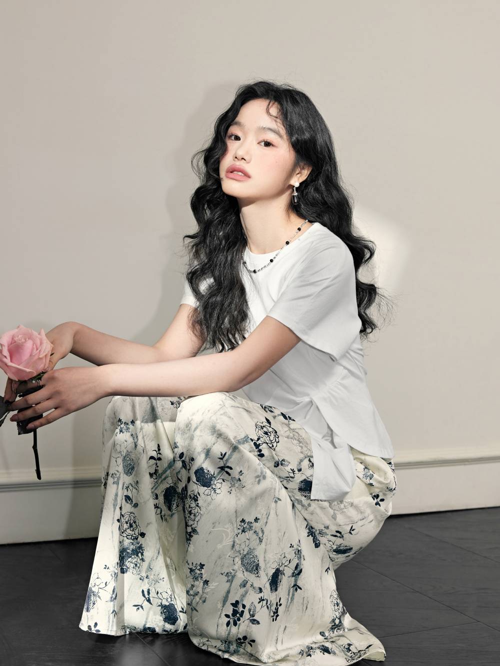 Floral Wide Leg Pants