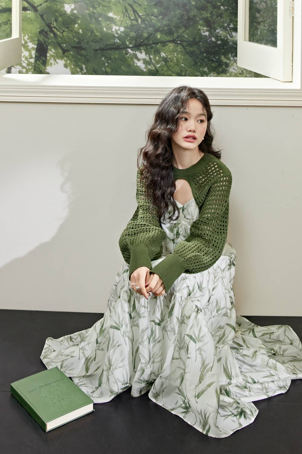 Cardigan and Dress Set