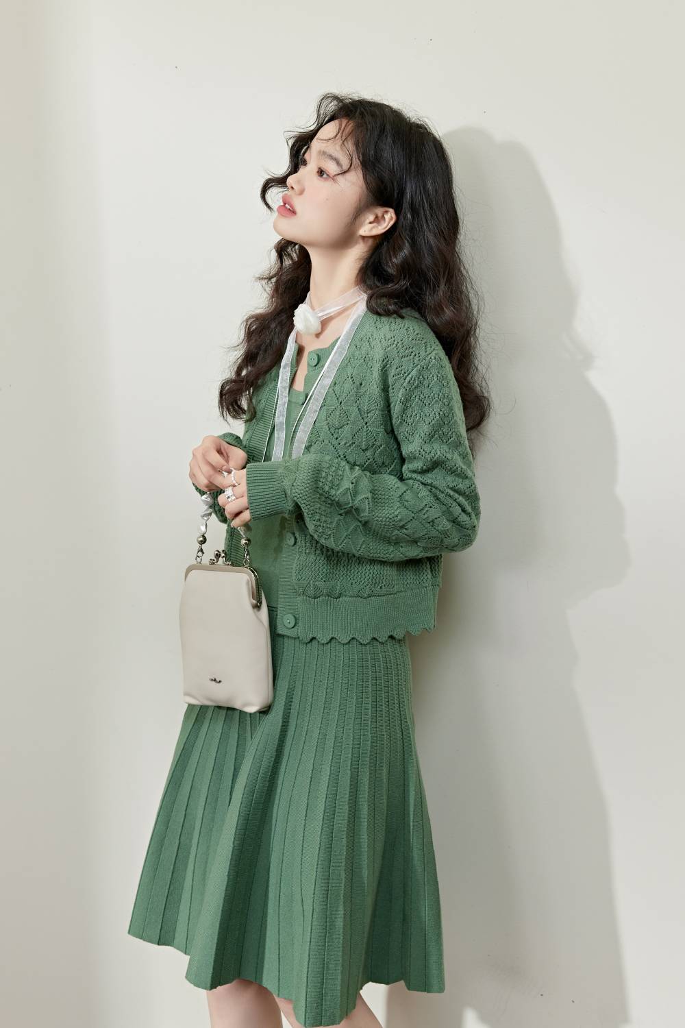 Knit Top and Skirt Set